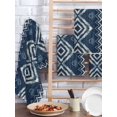 thumbnail image 2 of Navy Blue Kitchen Dish Towels for Drying Dishes Set of 4, Vintage Tribal Abstract Geometric Tie Dye Art Waffle Weave Microfiber Hand Tea Bathroom Towels Quick Dry & Absorbent Towel 15.7x23.6, 2 of 7