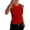 1# Red, variant on High Neck Tank Tops Womens Sleeveless Racerback Basic Cotton Ribbed Fitted Athletic Undershirt Hot Pink S