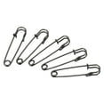 thumbnail image 1 of Uxcell Safety Pins 1.5 inch Large Metal Sewing Pins Black 20Pcs, 1 of 5