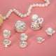 thumbnail image 4 of 15 Piezas De Té De Té Set Miniatura De Porcelana Colección De Decoración De La Cocina De La Casa De Muñecas Con Una Simulación Brillante Para Amantes Del, 4 of 7