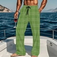thumbnail image 4 of CYiJun Mens Flannel Pajama Pants Super Soft Lounge Bottoms Plaid Pjs, 4 of 6