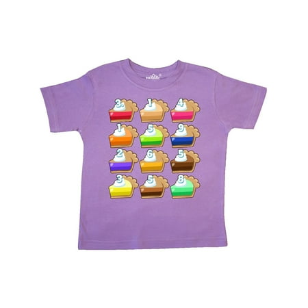 

Inktastic Slices of Pi- fun for Pi Day Gift Toddler Boy or Toddler Girl T-Shirt