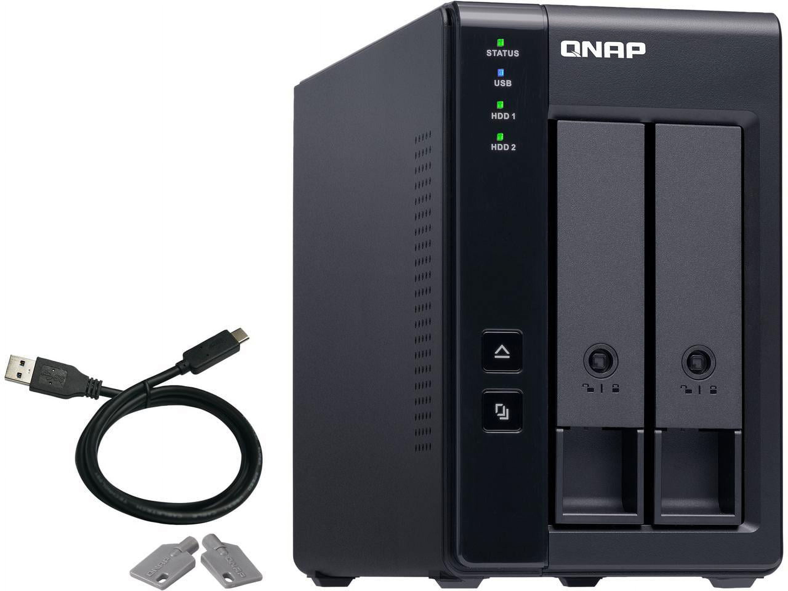 Asustor AS1102T 2 Bay Drivestor 2 Desktop NAS (Diskless) - Walmart.com