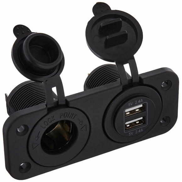 Panel de toma de corriente Sea-Dog 426505-1 USB doble 4,2 A