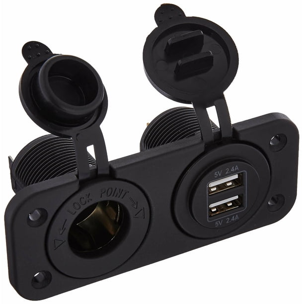 Panel de toma de corriente Sea-Dog 426505-1 USB doble 4,2 A