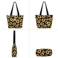 thumbnail image 7 of HAWEE Sunflower Tote Bag with Zipper for Women Inside Mesh Pocket Heavy Duty Casual Cloth Shoulder Handbag Outdoors, Sunflower Yellow, 7 of 7