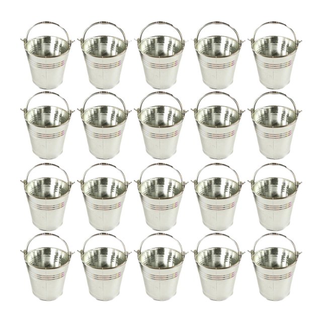 20 cubos pequeños para dulces, contenedores para almacenar dulces, suministros para fiestas, decoración de bodas, decoración moderna de cumpleaños, Plateado