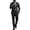 Black, variant on uikmnh Men's Gothic 3 Piece Suit Set, Jacket Vest and Pants, Dark Printed Formal Halloween Costume, Tailored Outfit for Themed Events and Parties,3XL
