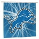 thumbnail image 1 of Det_Lions - Cortina de ducha impermeable de secado rápido para baño, con ganchos, diseño de fútbol americano, juego de cortinas de ducha para baño de plástico, 60 x 72 pulgadas, 1 of 8