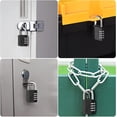 thumbnail image 5 of 4 Digit Combination Padlock, Combination Lock, Sport Locker Code Padlock for Gym, School, Gate, Shed, Garage, Storage, Luggage Lockers and Tool Box, Black, 5 of 5