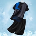 thumbnail image 2 of CHUMUD Athletic Outfits Sets for Men Shorts and Short Sleeve T Shirts Running Dry Fit Mesh Gym Clothes Workout Outfit (Avail in Big & Tall), 2 of 7