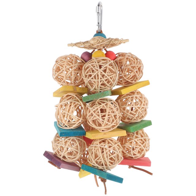 Miangastore Jouet à Mâcher pour Perroquet Jouet Oiseau pour Perroquet Grand Jouet pour Perroquet Jouet Suspendu Jouet Déchiqueteur pour Oiseau Jouet à Mâcher Suspendu pour Perroquet