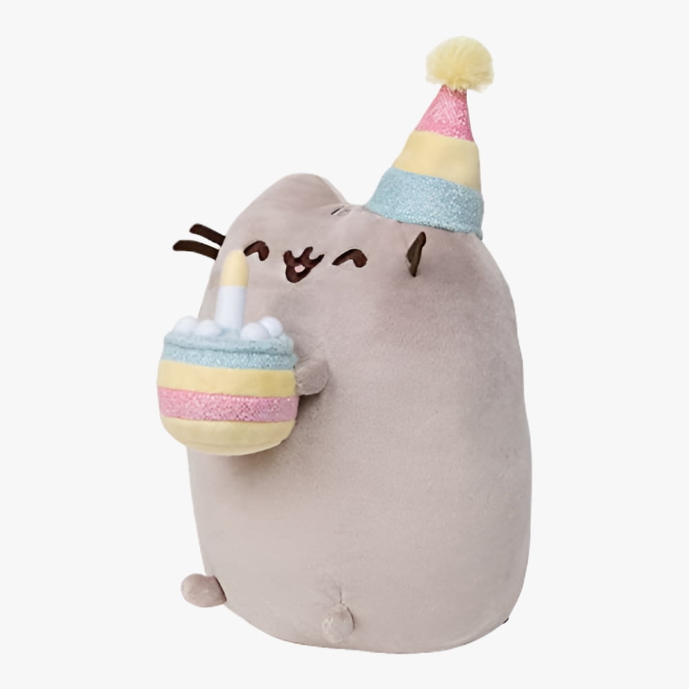 GUND Pusheen Birthday Cake Plush Stuffed Animal Cat, 9.5"