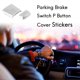 thumbnail image 2 of Parking Brake Switch P Button Cover Stickers For B-M-W F10 F07 F01 F25 F26 F11 F06 F15 F16 X3 X4 X5 X6, 2 of 5