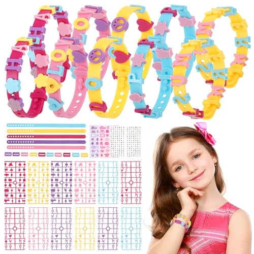 Arts and Crafts for Kids,Multicolor Friendship Bracelet Making Jewelry Making Kit for Girls,Art Kit Birthday Gifts Girls Toys for Ages 4 5 6 7 8-12