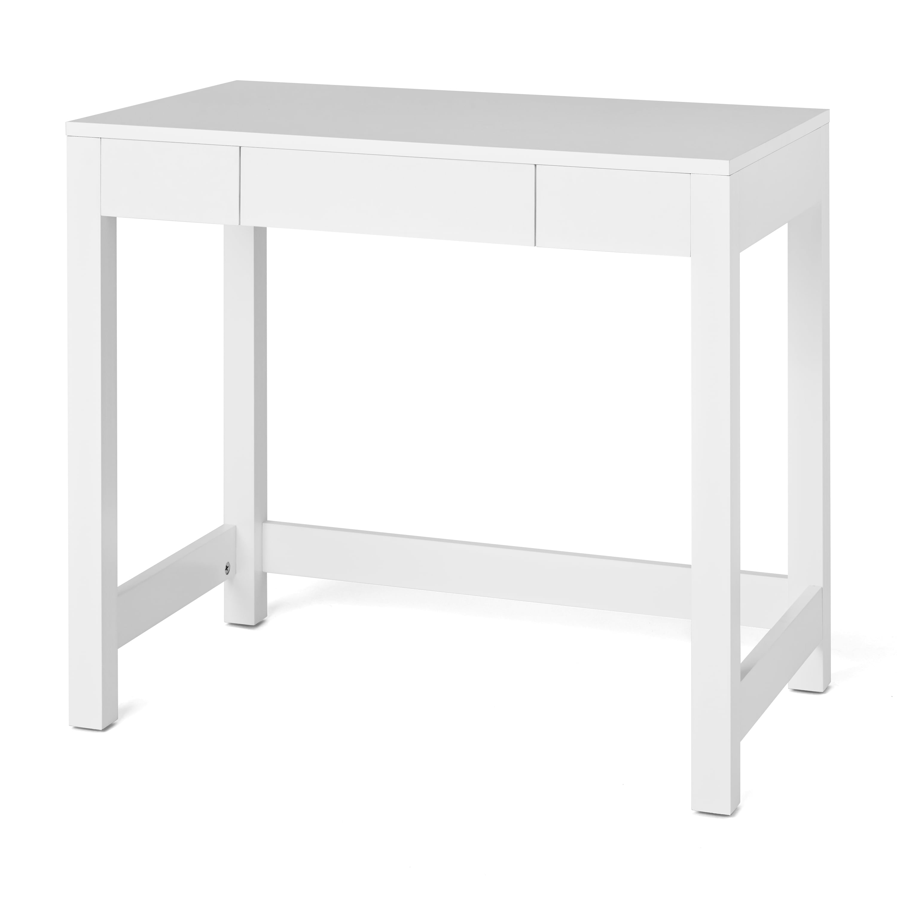 Your Zone Single Drawer Parsons Desk Multiple Finishes Walmart