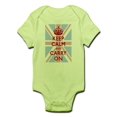 thumbnail image 1 of CafePress - Keep Calm And Carry On (Light Union Jack) Body Sui - Baby Light Bodysuit, 1 of 1