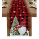 thumbnail image 3 of Caminos de mesa con diseño de árbol de Navidad, muñeco de nieve, decoración de mesa de comedor para cocina, estilo rústico, Navidad, caminos de mesa de lino para decoración de bodas, 3 of 5