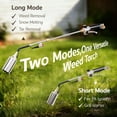thumbnail image 5 of GASPRO Propane Torch Weed Burner, High Output 600,000 BTU Flamethrower with Long & Short Mode, 12.5 FT Hose and Self Igniter, Heavy Duty Weed Torch for Garden Weeding, Ice Snow Melting, Roofing, BBQ, 5 of 11