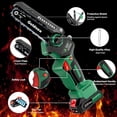 thumbnail image 5 of Cordless Mini Chainsaw 6 Inch, Battery Powered Electric Chain Saws with 2 Pack 2000mAh Batteries and Automatic Oiling System, 5 of 6