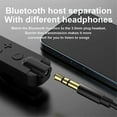 thumbnail image 5 of Lavalier Bluetooth 5.2 Wireless Audio Receiver 3.5mm AUX with Mic Noise Cancelling Game/Music/Call Stereo Adapter Red, 5 of 5