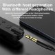 thumbnail image 5 of Lavalier Bluetooth 5.2 Wireless Audio Receiver 3.5mm AUX with Mic Noise Cancelling Game/Music/Call Stereo Adapter Red, 5 of 5