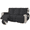 Black, variant on XUELC Waterproof Recliner Sofa Cover Reclining Couch Covers Non-Slip with Elastic Straps Pocket for Pets Washable Furniture Protector