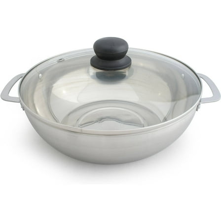 Sunpentown 3.5-Liter Stainless Steel Pot with Glass Lid