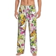 thumbnail image 2 of Lsque Butterflies2 Print Men's Pajama Pants, Lounge Pant - Comfortable Home Wear,Elastic Waistband, Stylish Design-Small, 2 of 9