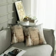 thumbnail image 5 of Throw Pillow Covers Modern Home Art Decor, 18 x 18 Inches Set of 2 Pillow Cases Decorative, Abstract Oil Painting Pillowcases for Bedroom, Living Room, Taupe Tan Grey Brown Beige, 5 of 6