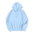 thumbnail image 7 of felwors Women's Sequin Angel Wing Graphic Oversized Pullover Hoodie Fleece Sparkly Sweatshirt Light Blue for Size XS, 7 of 7