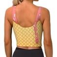 thumbnail image 3 of Xecao for Sports Bra with Removable Pads, Crop Tank Top Design, Women's Longline Sports Bra - Non-Wired - XX-Large, 3 of 9