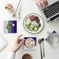 thumbnail image 1 of FMSHPON Merry Christmas Santa Claus Set of 6 Coaster for Drinks, Absorbent Ceramic Stone Coasters Cup Mat with Cork Base for Home Kitchen Room Coffee Table Bar Decor, 1 of 4