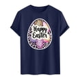 thumbnail image 4 of Weiqiqre Mens T Shirts Easter Day Shirts Bunny Rabbit Letter Printed T-Shirt Short Sleeve Graphic Tee Tops, 4 of 4