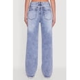 thumbnail image 5 of Women's Acid Wash Mid Rise Straight Leg Jeans, 5 of 5