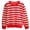 Red, variant on YDFCWXW Boys Girls Striped Crewneck Sweatshirt, Winter Long Sleeve Pullover Warm Top for Toddler Kids (Blue, 6-7 Years)
