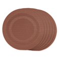 thumbnail image 1 of Design Imports CAMZ13998 Set de 6 Sets de Table Ronds en PVC Cannelle, 1 of 4