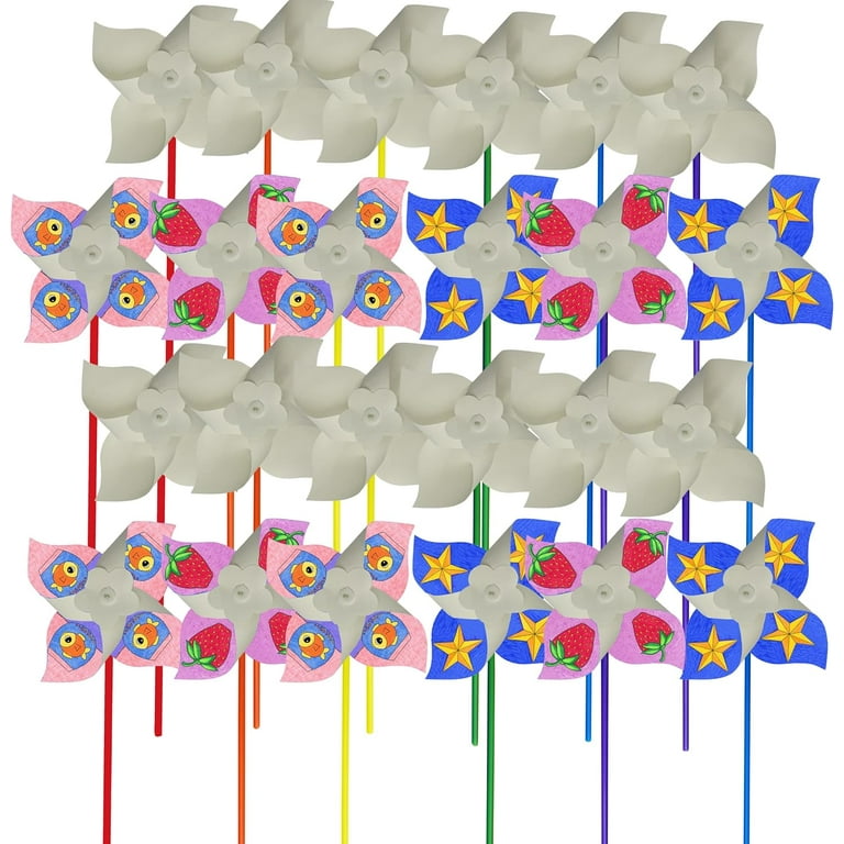 Pinwheel Craft Set Pinwheels For Kids 10pcs DIY Pinwheel Craft Kit - Create Your Own ...