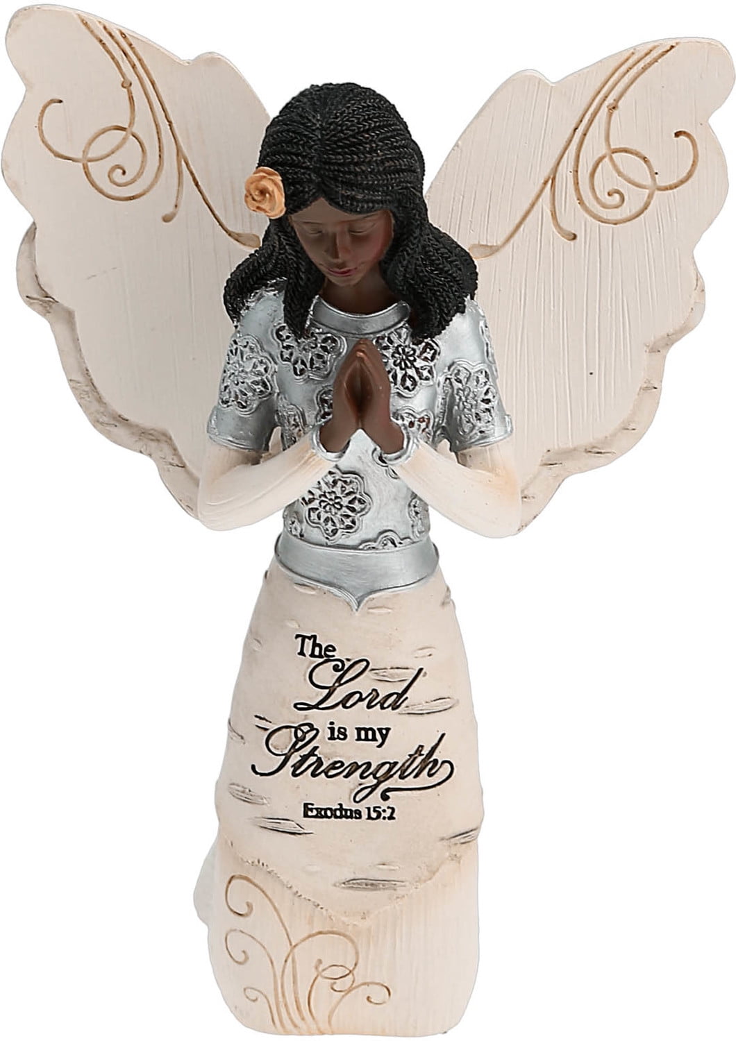 Pavilion-The Lord is My Strength 5.5 Ebony Angel Pavilion Gift Company 82324 