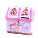 thumbnail image 1 of Monedero metálico con forma de caseta para niños con cerradura y llave de 12 cm, 1 of 1