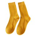 thumbnail image 2 of Dujiujun 1 Pair Women Socks Mid-tube No Odor Japanese Style Solid Color High Elasticity Anti-slip Breathable Soft Sweat-absorption Anti-shrink Sports Cotton Socks, 2 of 8