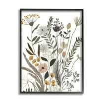 Stupell Industries Modern Woodland Herbs Botanical & Floral Painting Black Framed Art Print Wall Art, 24 x 30