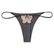 thumbnail image 4 of Gibobby Tangas de mujer Pantalones de tirantes con bordado de de doble capa y cintura para mujer(Blanco,M), 4 of 4