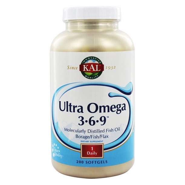KAL Ultra Omega 369 1200mg Fish Oil w/ Cold Pressed Flaxseed
