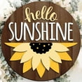 thumbnail image 2 of piaybook Sign for Front Door 2023 Summer Fresh Hello Sunshine Summer Wooden Welcome Listing Home Garden Courtyard Door Decoration Door Plate Wooden Listing ,Brown, 2 of 5