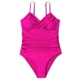 thumbnail image 3 of Fvwitlyh Ladies Swimsuits Women Backless Swimsuit Set Shirred Slim Fit Bikini Multicolor Swimsuit Set, 3 of 3
