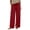 Red, variant on Lenpel Cotton Linen Pants for Women Fall Casual Loose Drawstring Elastic Waist Baggy Trousers Solid Color Wide Leg Pants with Pockets(White,X-Large)