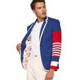 thumbnail image 6 of OppoSuits Deluxe Men's Blazers Supportswear - Dandy Fan - Cobalt Blue - US 46 Blue, 6 of 6