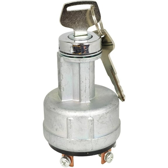 XYZIL Ignition Switch Starter 4619701 Compatible with John Deere 17D 27D 50D 60D 17P 17G 26P 26G 35D PC4 Mini Excavator Compact 6 Pin w/ 2 Keys
