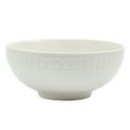thumbnail image 7 of Tabletops Gallery Bloom 3 Piece Serving Bowl Set Embossed Bone White Porcelain Round Dinnerware Collection- Chip Resistant Scratch Resistant, 7 of 7